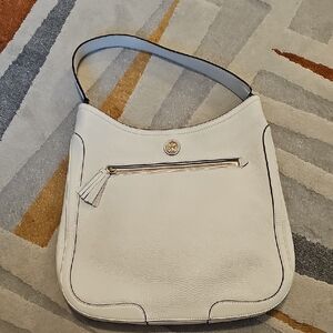 Tory Burch  Leather Shoulder Bag In White Color